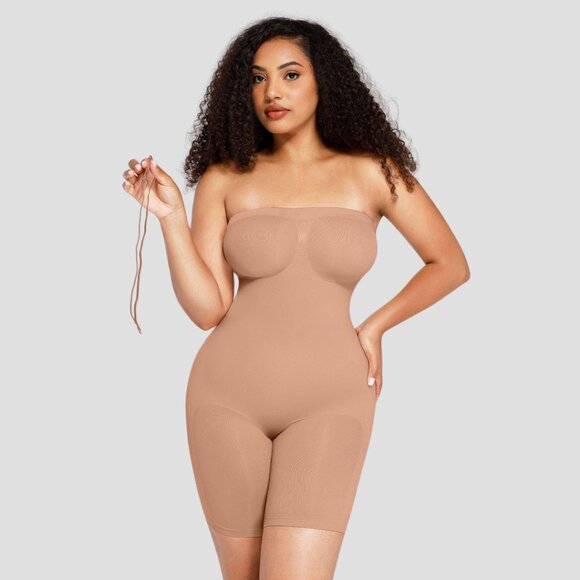 BodyFlexx Seamless Sculpting Shapewear with Removable Straps - Picture 1 of 12